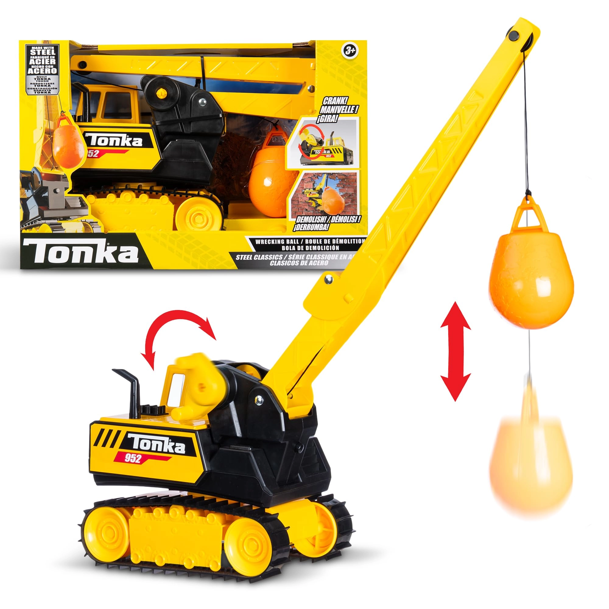 Basic Fun Tonka Steel Wrecking Ball - Auto