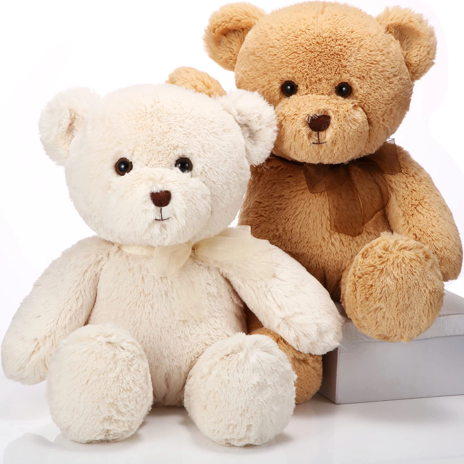 HyDren Bear - 18 Inch Pack of 2 Beige Light Brown