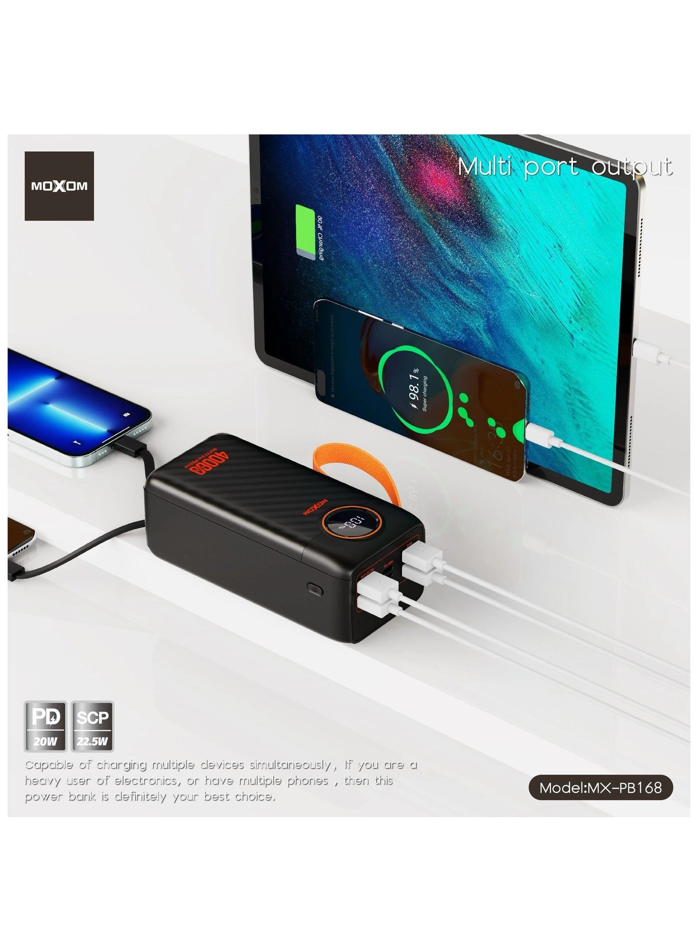 MX-PB168 - 40000mAh 20W 22.5W