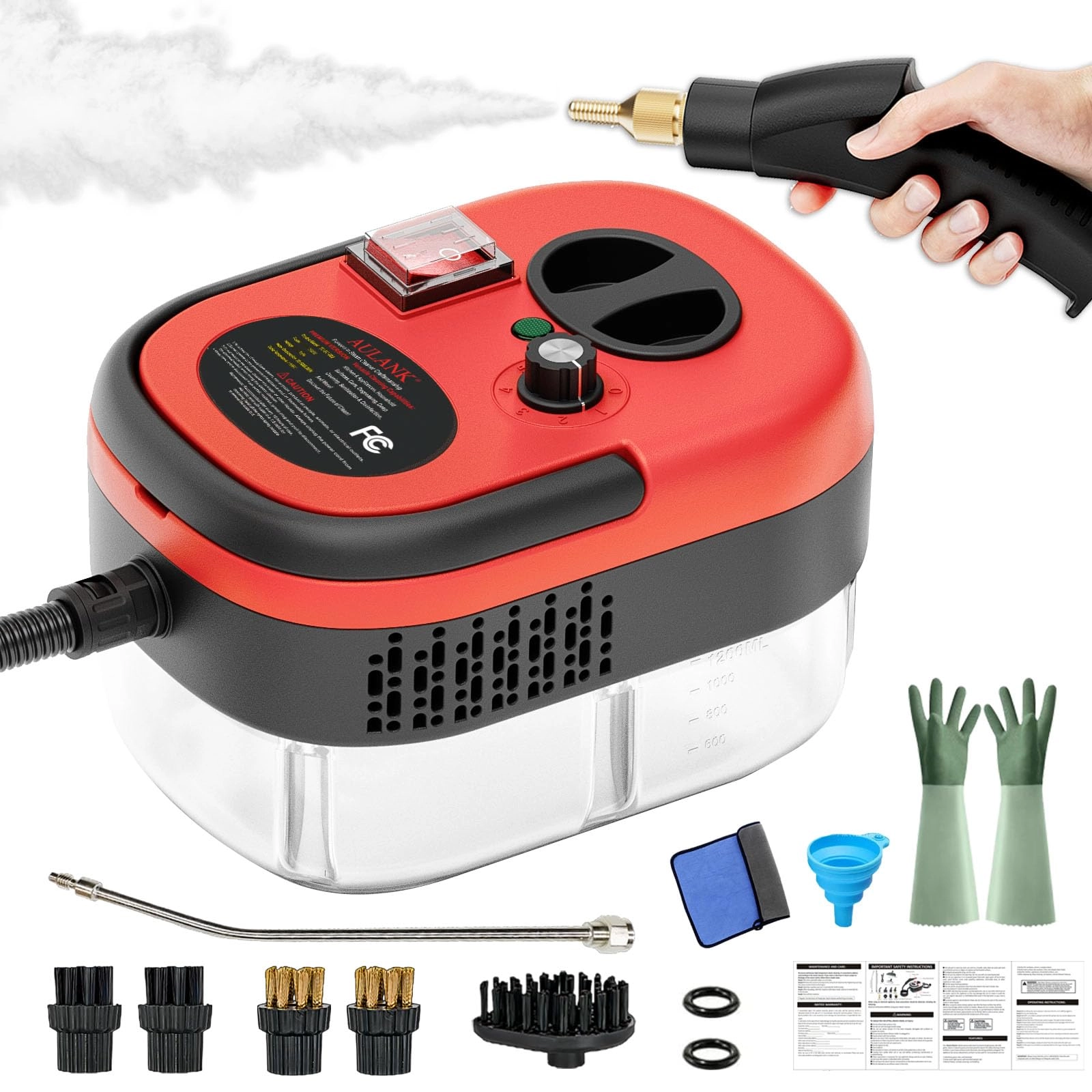 Handheld Steam Cleaner - 3BAR 1200ml