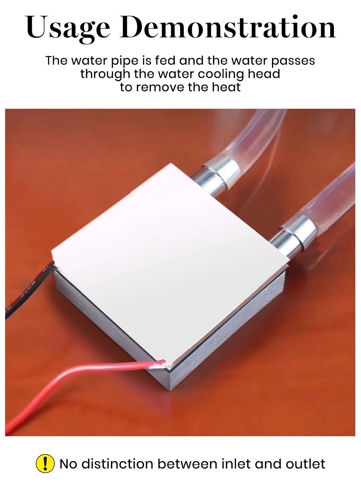 Aluminum Water Cooling Block - 40 * 40mm for CPU Pack