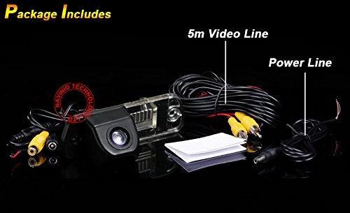 HD Color CCD Waterproof Vehicle Car Rear View Backup Camera - 628 x 586 Pixels