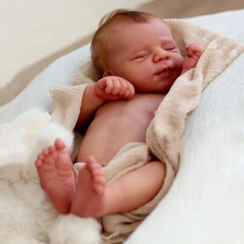 Reborn Baby Doll - 18 inch Silicone Vinyl Girl Ages 36 months+