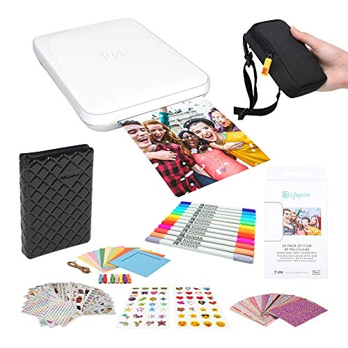 Portable Photo and Video Printer LP3X4K3WH - 3x4.5