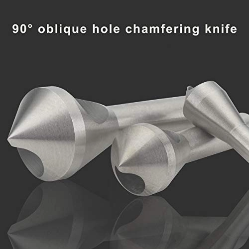 Countersink Chamfer Tool - High Speed Steel HSS (4241) 4pcs 2-5mm,5-10mm, 10-15 mm, 15-20mm