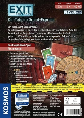 EXIT - The Game: The Tote in the Orient Express