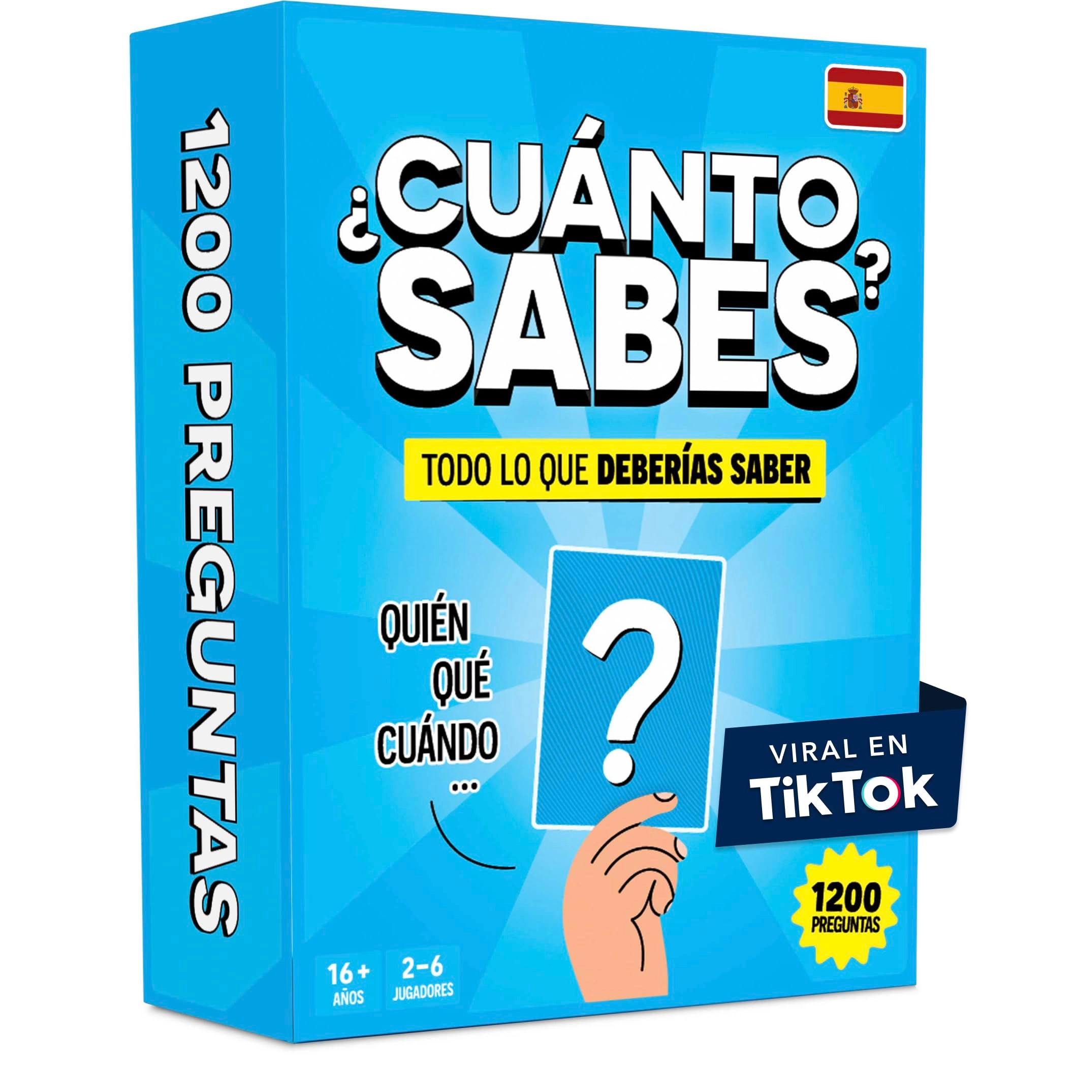 The World Game How Much Do You Know?: 1200 Questions - Trivia Card Game (Spanish)