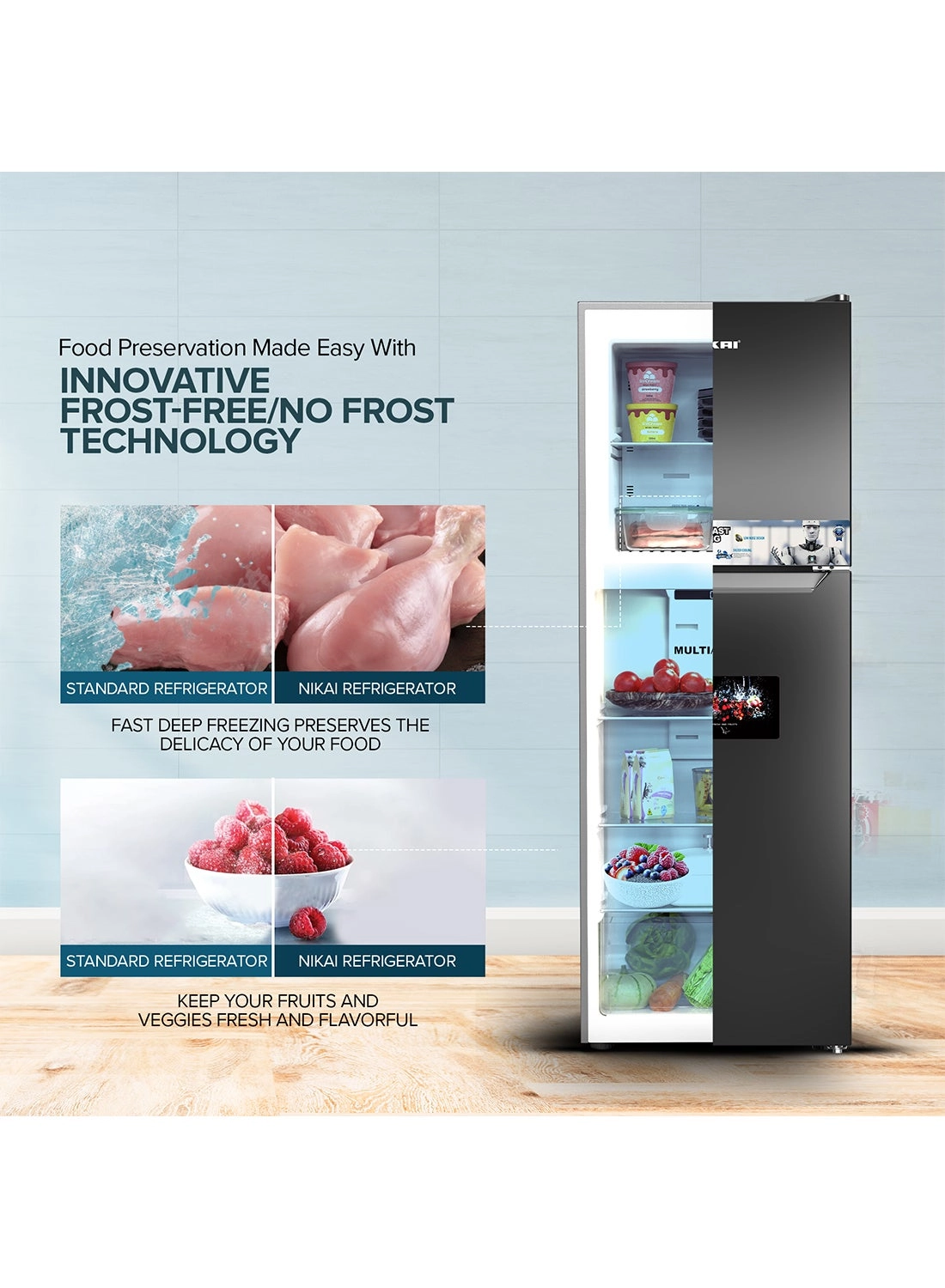 NRF310FSS - Double Door + NWM701FN9 - 7KG Front Load + NTV4300SLED - 42 Inch Smart LED