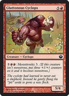 Wizards of the Coast Gluttonous Cyclops - Journey into Nyx Common Red