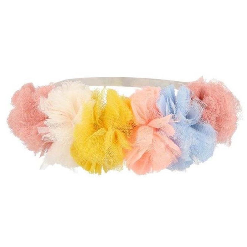 Meri Meri Tulle Pompom Crown - 6 piece(s) Suitable for 3 years & above