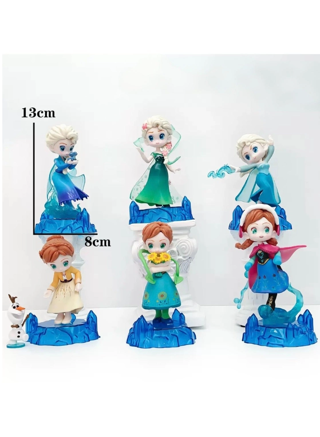 JAYATO Ice Princess Elsa + Princess Anna - Snow White