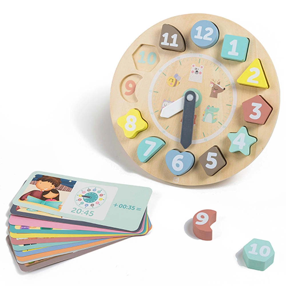 Wooden Clock Puzzle - 3+
