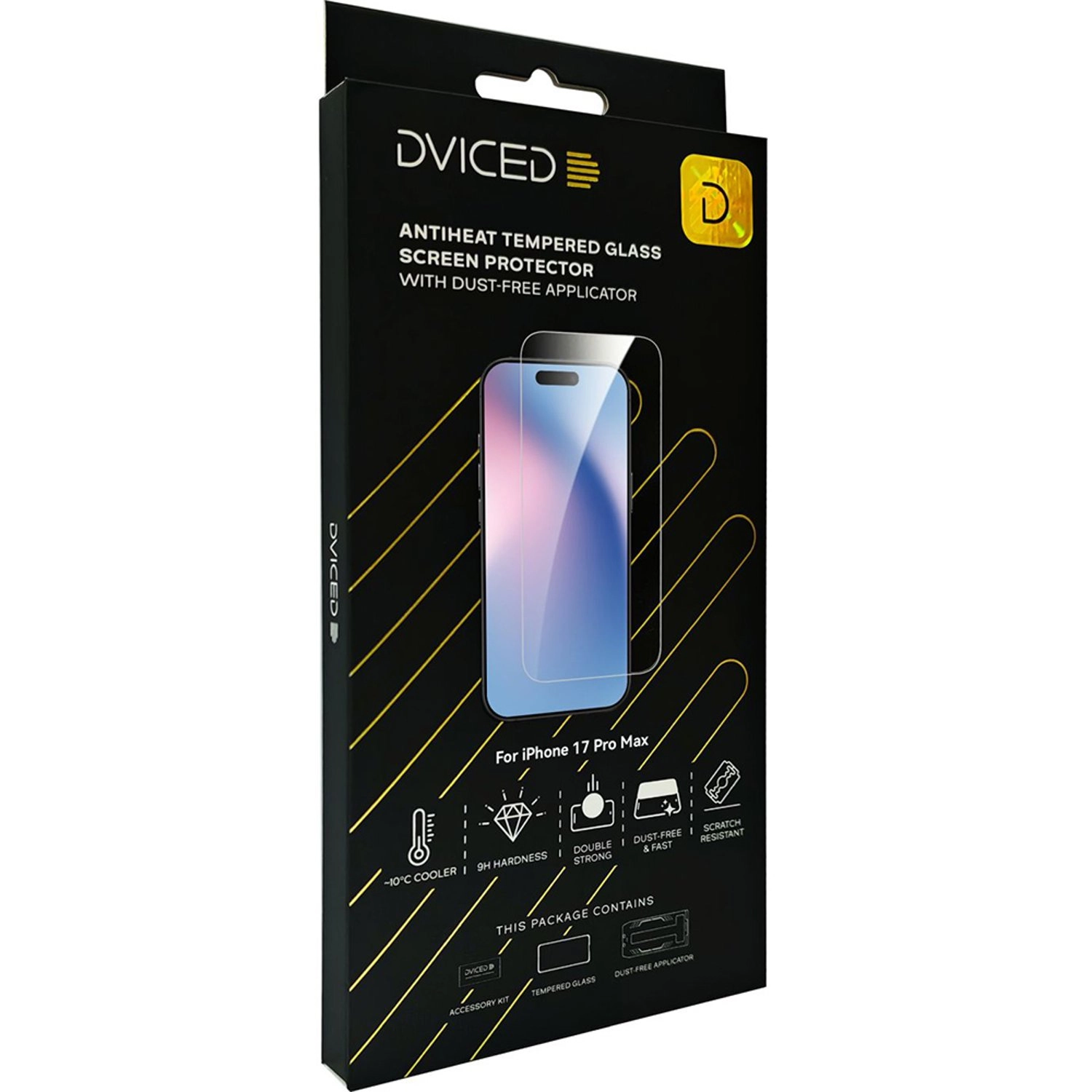 Antiheat Tempered Glass Screen Protector for iPhone 17 Pro Max