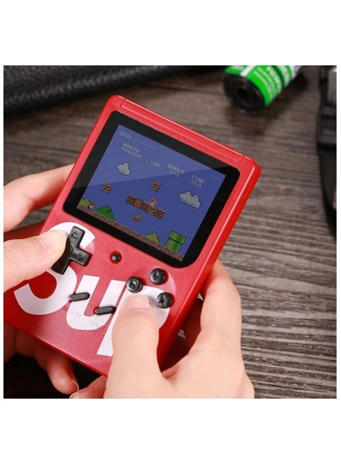 Handheld Game Console - 400 Built-in Games 3-Inch Color Screen Rechargeable Battery