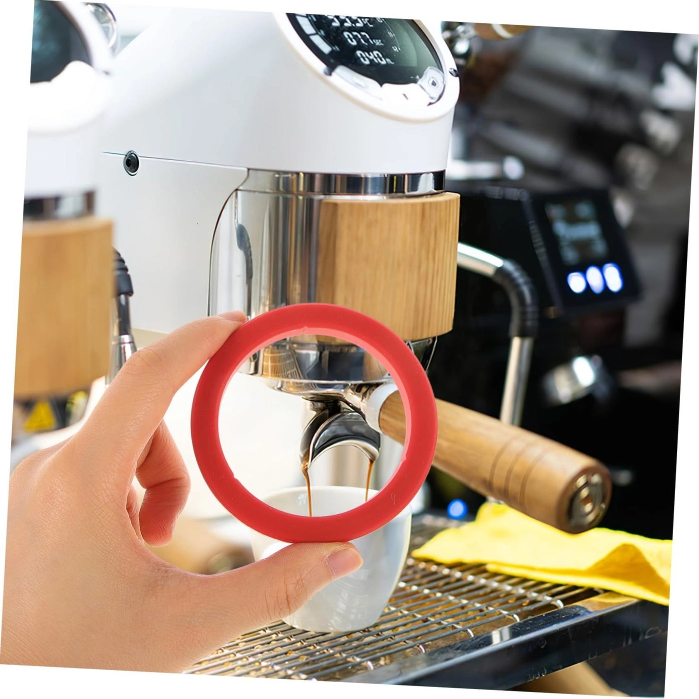 Group Head Gasket Seal Ring - Red 7.30X7.30X0.80cm