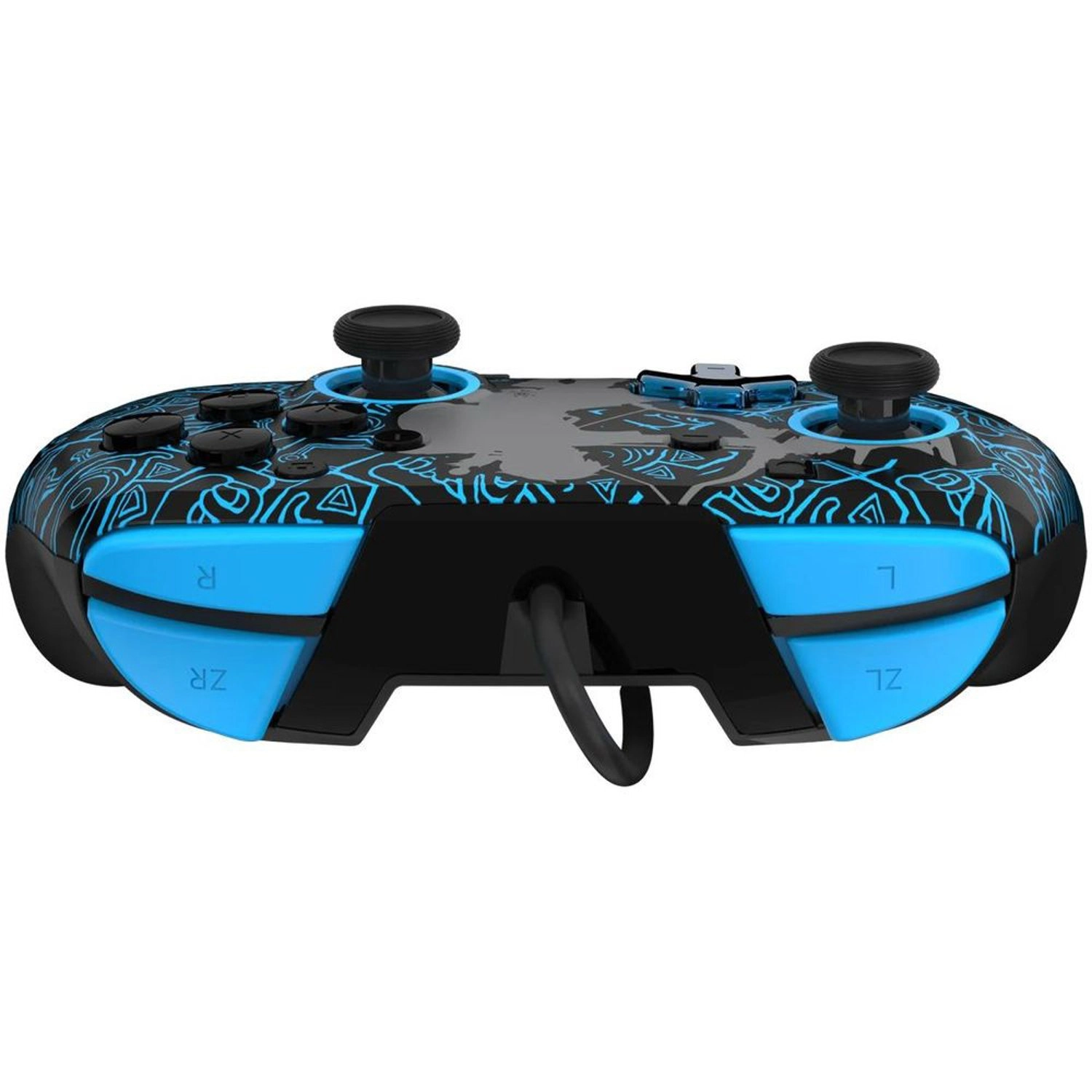Nintendo Switch Sheikah Shoot Rematch Glow Wired Controller Black/Blue