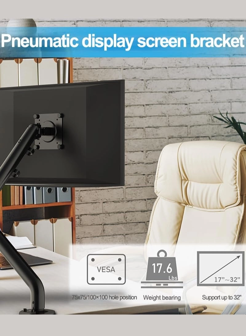 Gas Spring Monitor Arm - 32 in VESA 75x75/100x100mm