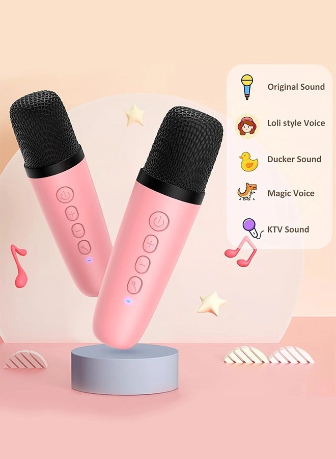 Mini Karaoke Machine - 2 Microphones