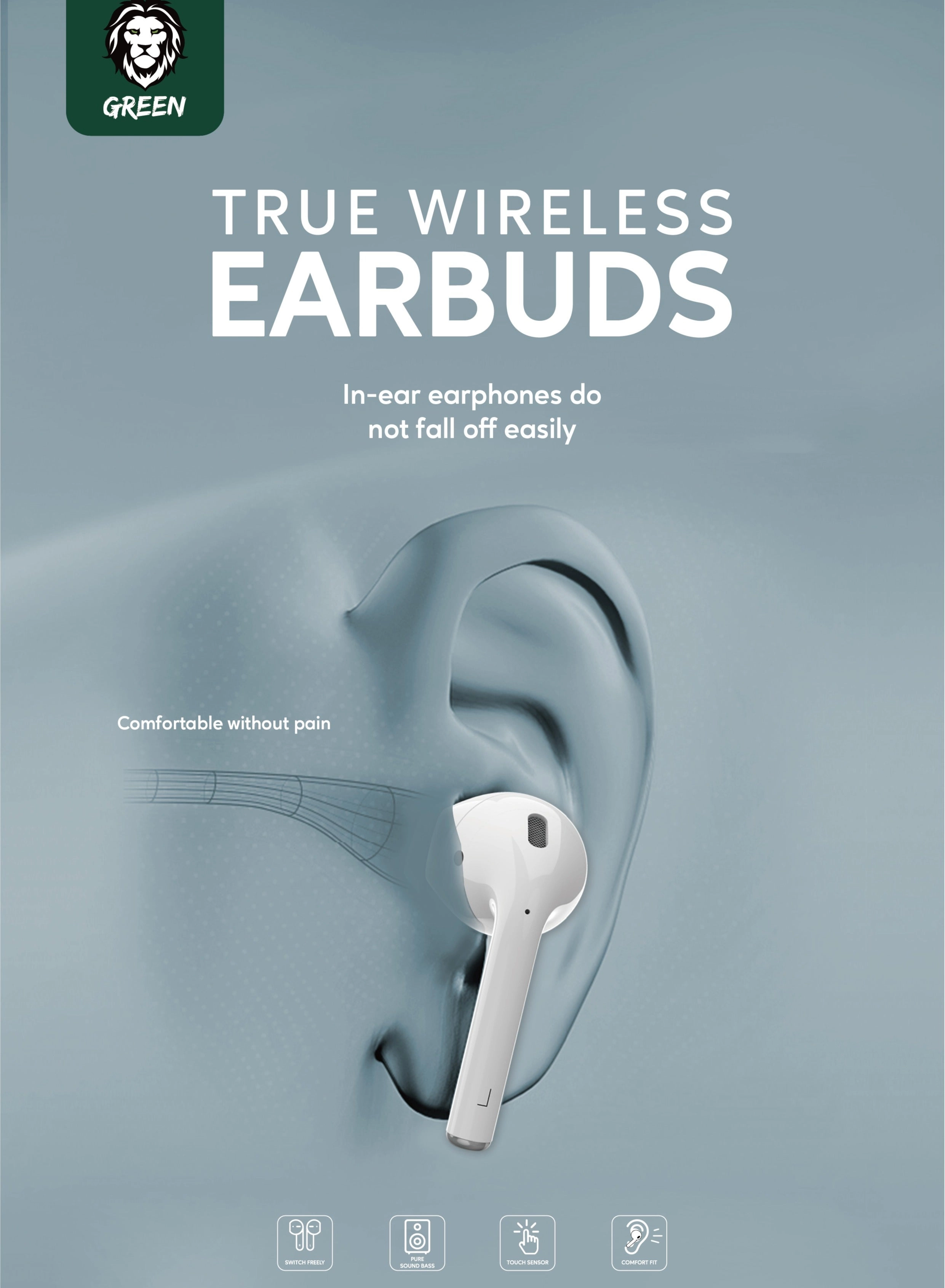GNTWIRBUDBK Wireless Earbud