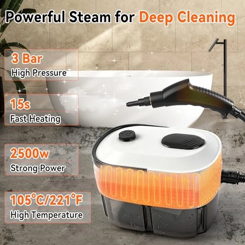 Handheld Steam Cleaner - 3 bar 1.4 L