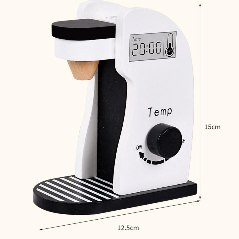 Kids Wooden Coffee Maker Pretend Play Toy (5551007-Bl-20507)