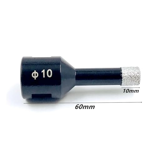M14 Thread Dry Vacuum Brazed Diamond Drilling Hole - 1.0 Count 10mm