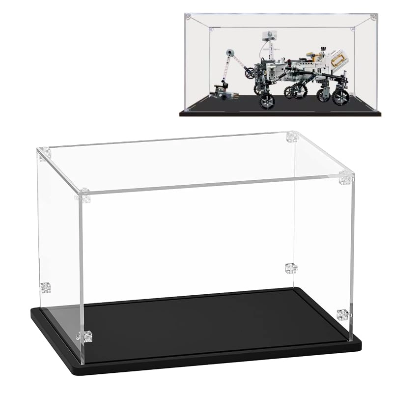 HCAEIOFJ Clear Acrylic Display Case - for Lego Technic 42158 Black Bottom 3mm