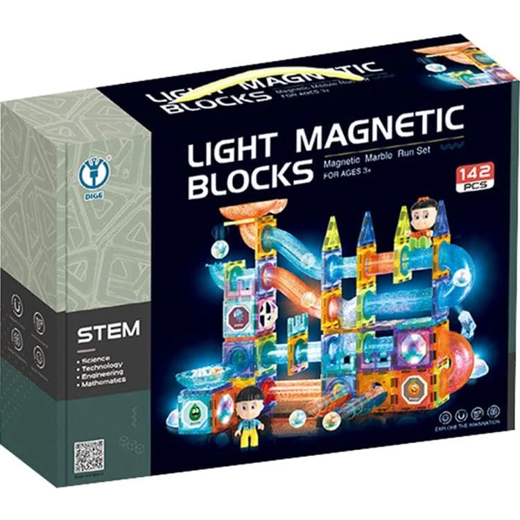 Light Magnetic Tiles - 36 months - 9 years 75 pieces