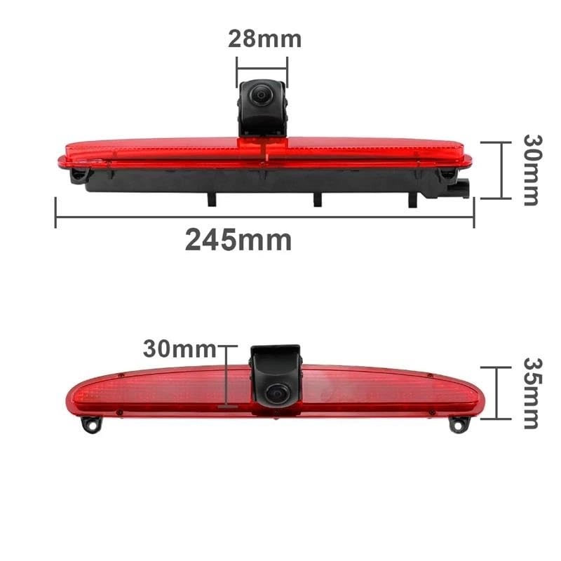 Brake Light Reverse Rear View Camera - Night vision 762(H)x504(V) pixels