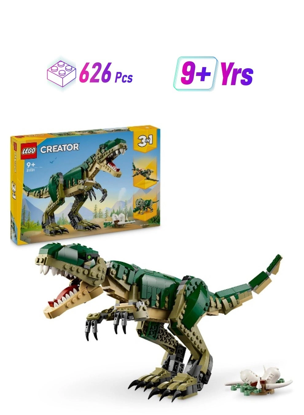 Creator T Rex (31151) - 3 in 1 626 pieces