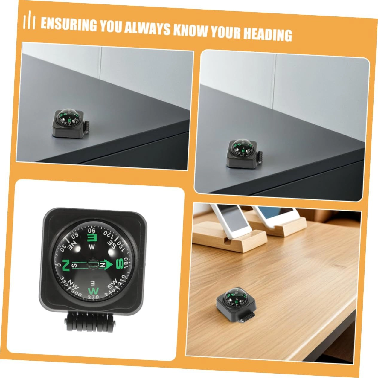 Car Compass Ball - 3 Pieces Adjustable