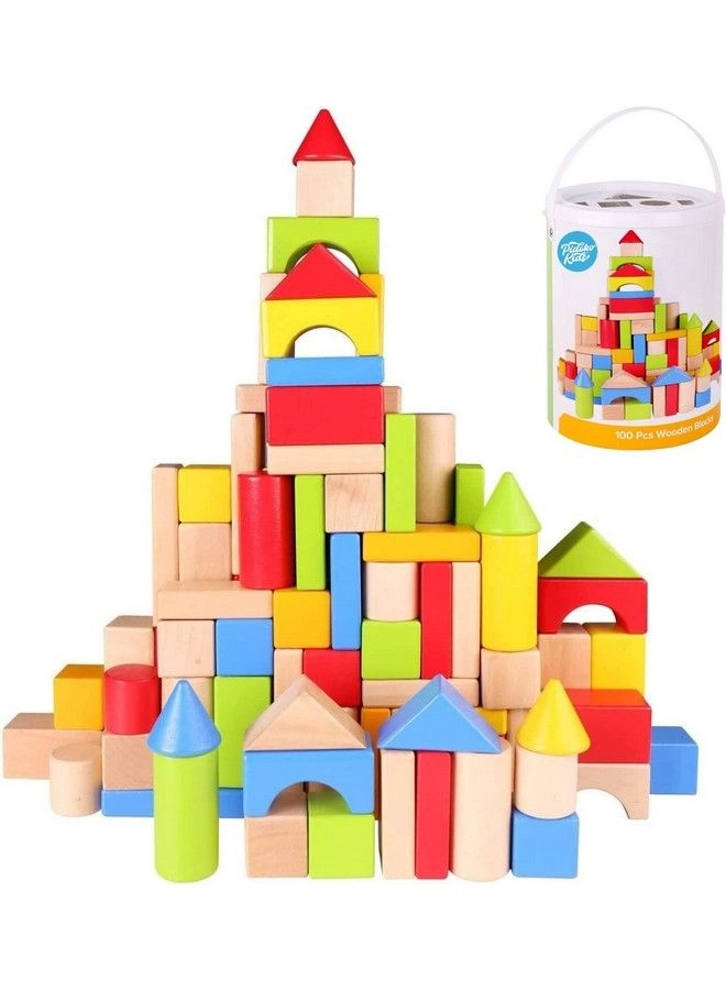 Wooden Blocks - 100 pcs