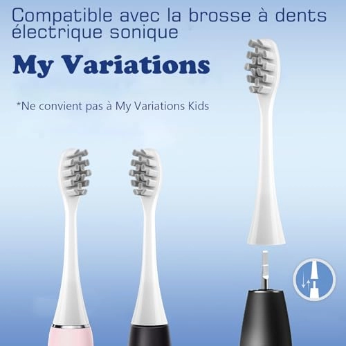 Brush Heads - 6 pack White Compatible with My Variations