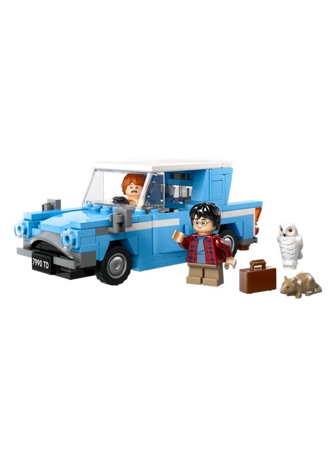 Harry Potter LEGO Flying Ford Anglia (76424) - Buildable model Ron Weasley minifigure Hedwig figure