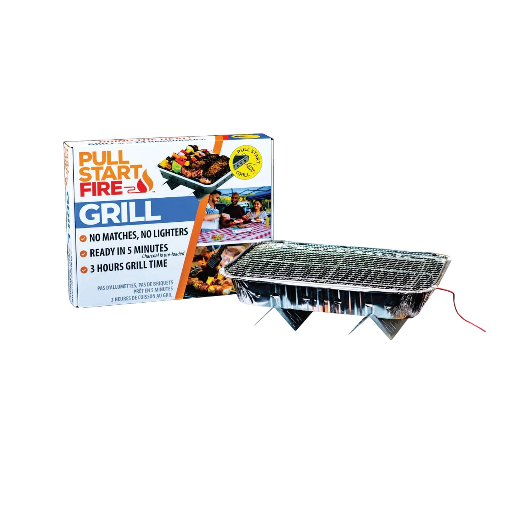 Carrefour Pull Start Fire Coal BBQ Grill - coal