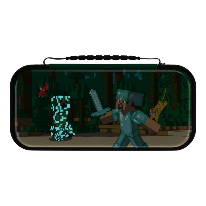 Realmz Travel Case - Nintendo Switch Minecraft Forest Battle Glow in the Dark