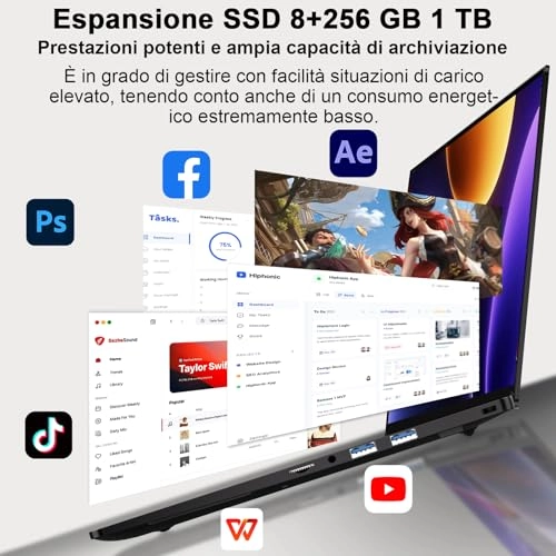 Laptop - 14'' Celeron N5095 8GB DDR4 256GB SSD