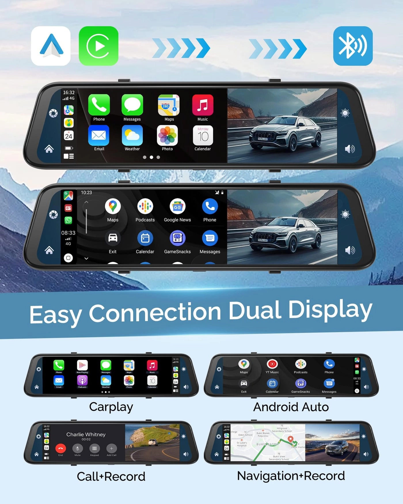 Rearview Mirror Camera - 4K 25FPS