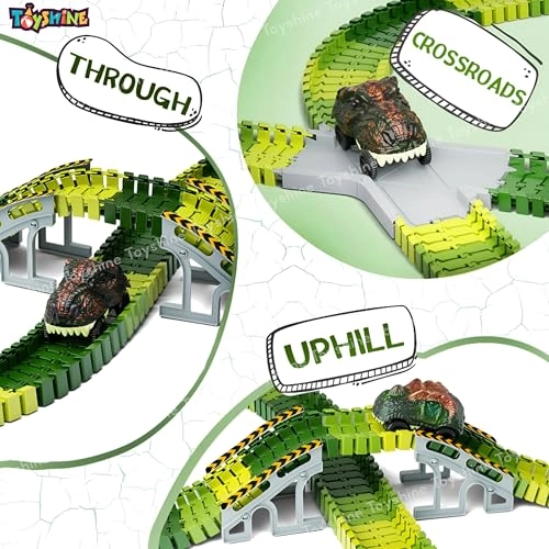 Flexible Dinosaur World Road Race Track - 36 months - 10 years 199 pieces