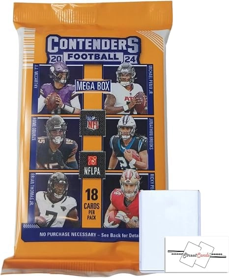StreetCards Contenders Football NFL Mega Pack - 18pcs + Toploader + Magnet