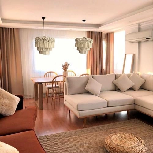 Bohemia Tassel Pendant Light - 24'' Leaf Beige