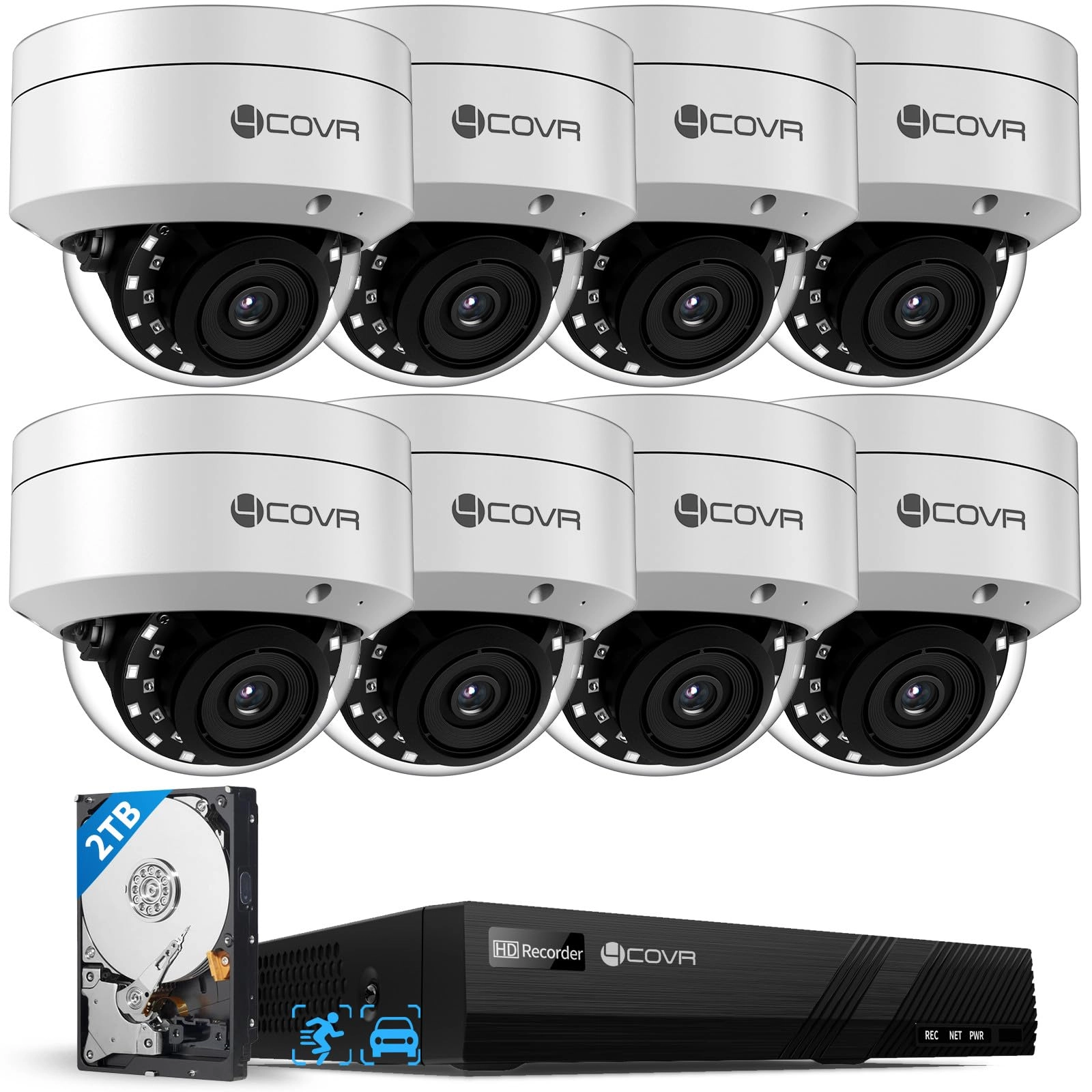 PoE Security Camera System - 8 channels