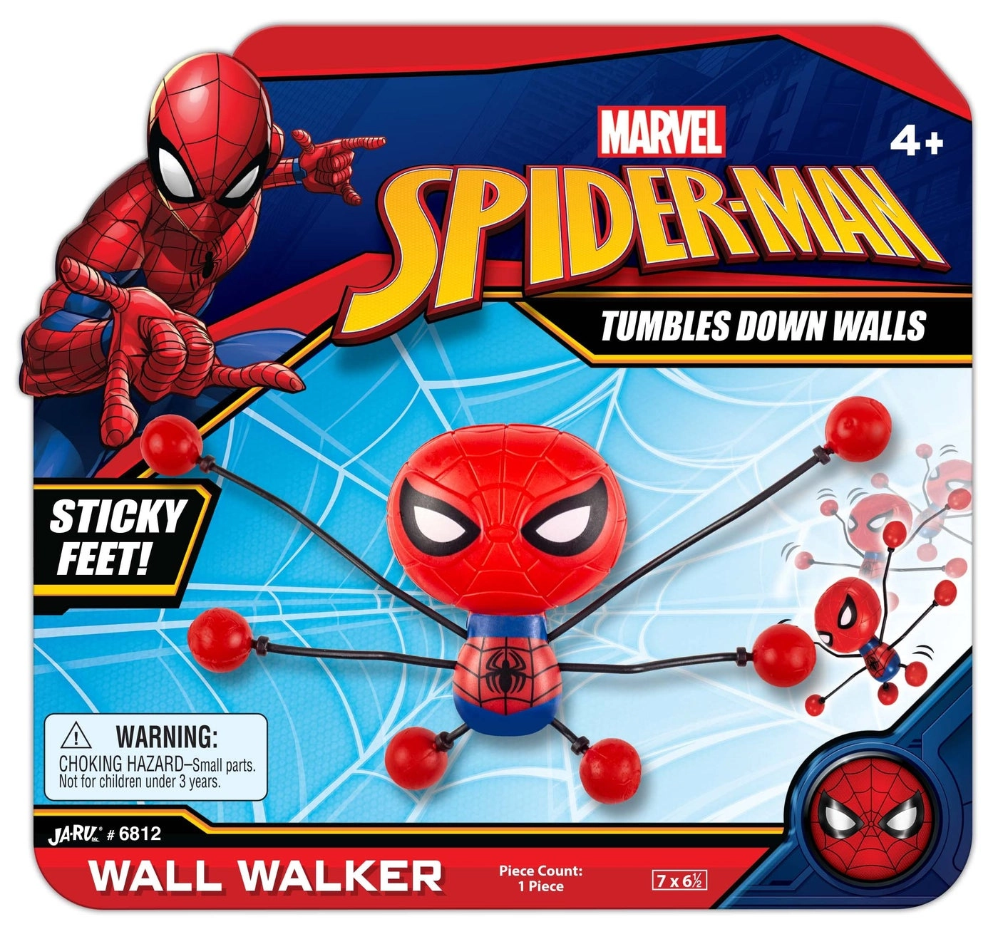 Spiderman Sticky Wall Crawlers - Spiderman (TWM) 6 pcs