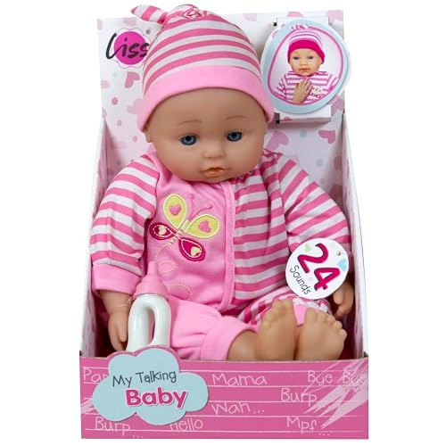 Talking Baby Doll - 16 inches Pink
