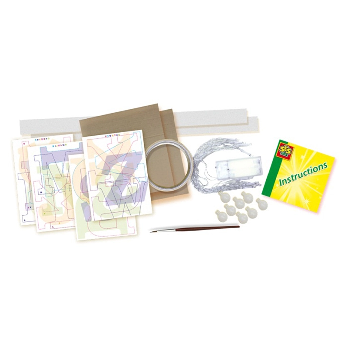 Making a Light Up Letter - Includes string lights 2 AA batteries
