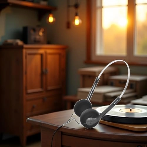 Retro Over-Ear Headphone Wired Headphone