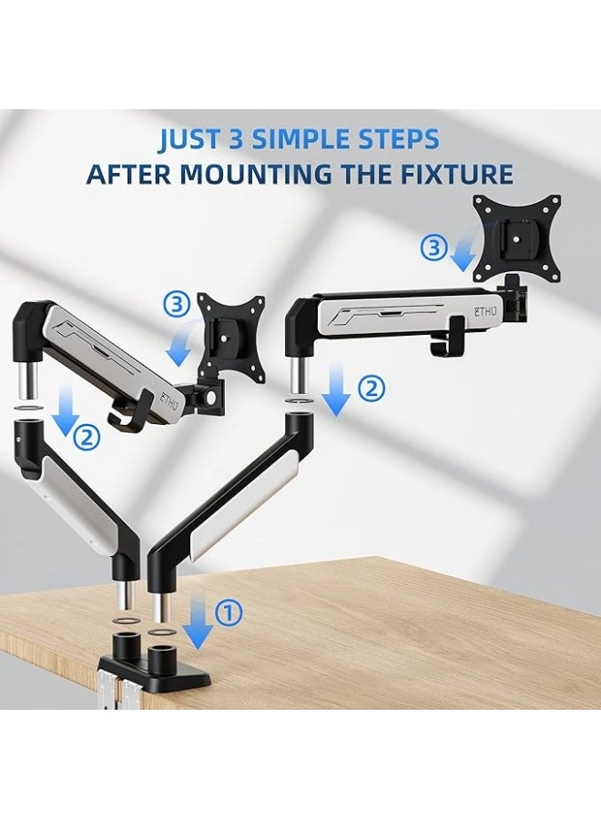 Dual Monitor Arm - Dual 17-35" 75mm 100mm