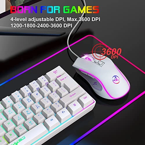 A867 RGB Backlit Optical Gaming Mouse - Wired