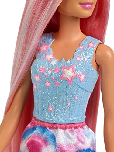 Barbie Dreamtopia Hairplay Doll - Multi-Colour Rainbow Princess