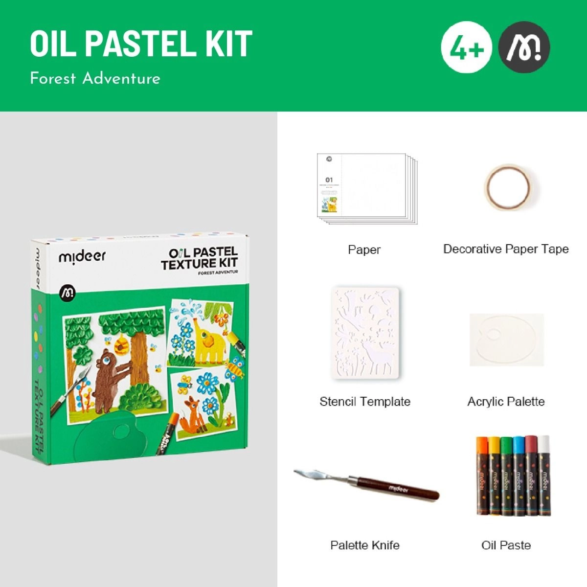 Oil Pastel Kit - Forest Adventures